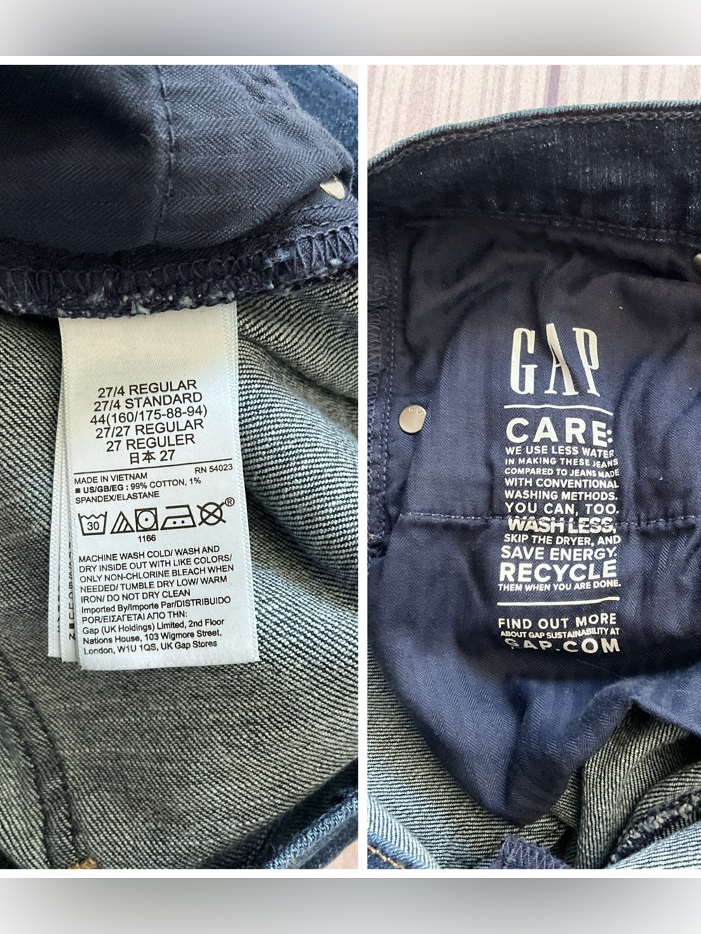GAP Girlfriend Midrise Ankle Jeans Medium Wash, Size 4/27 - Picture 7 of 12